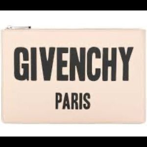 Nude Givenchy clutch purse